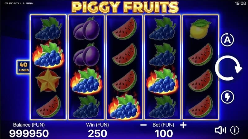 Piggy Fruits - inicio del modo de juego principal